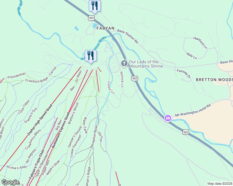 map of restaurants, bars, coffee shops, grocery stores, and more near 116 Remick Lane in Carroll