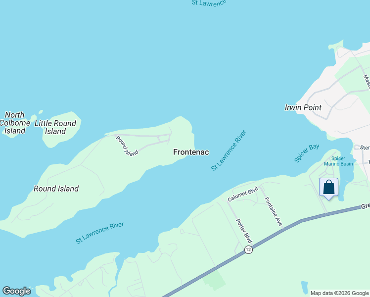 map of restaurants, bars, coffee shops, grocery stores, and more near 16090 Round Island in Clayton