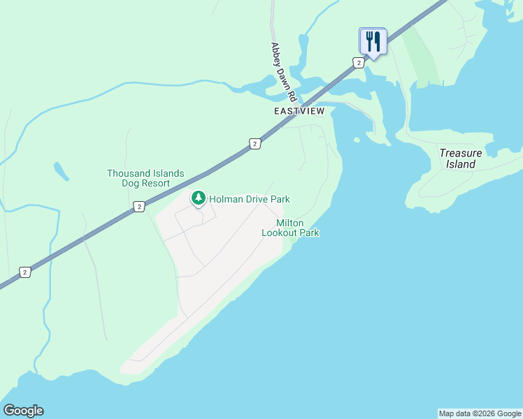map of restaurants, bars, coffee shops, grocery stores, and more near 25 Forest Drive in Kingston