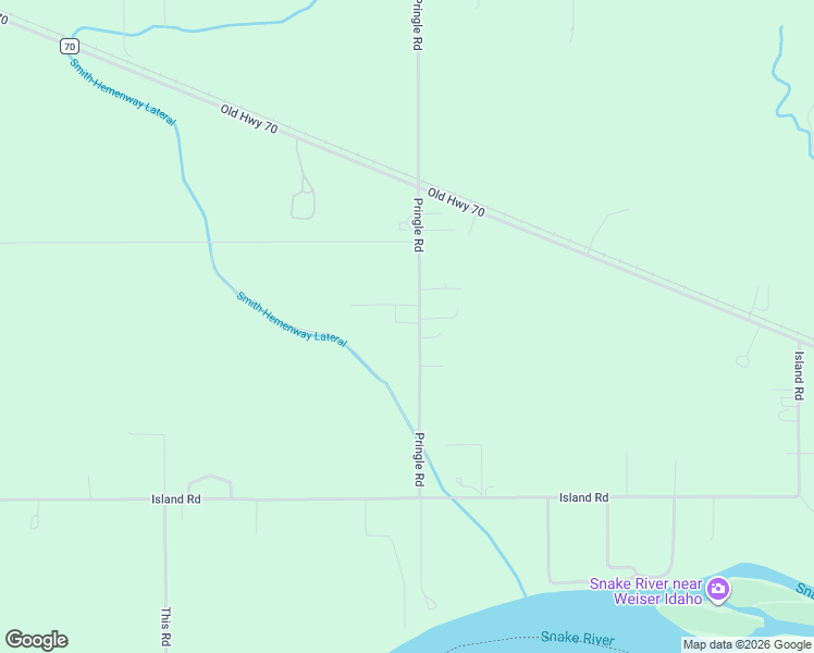 map of restaurants, bars, coffee shops, grocery stores, and more near 733 Pringle Road in Weiser