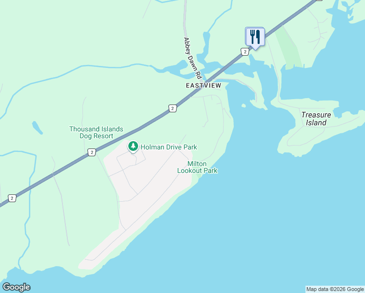map of restaurants, bars, coffee shops, grocery stores, and more near 25 Forest Drive in Kingston