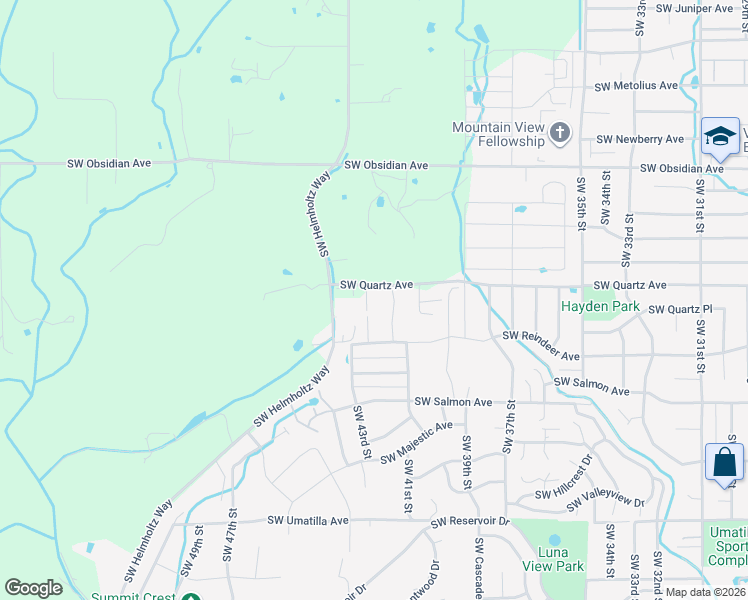 map of restaurants, bars, coffee shops, grocery stores, and more near 1958 Southwest 42nd in Redmond