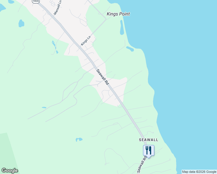 map of restaurants, bars, coffee shops, grocery stores, and more near 329 Seawall Road in Southwest Harbor