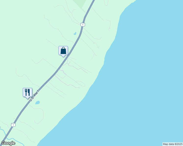 map of restaurants, bars, coffee shops, grocery stores, and more near 55 Sunrise Point Road in Lincolnville