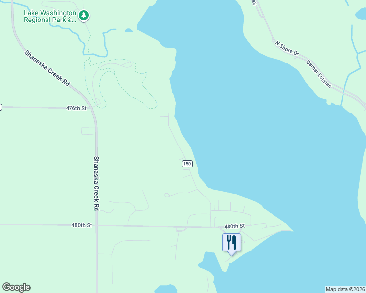 map of restaurants, bars, coffee shops, grocery stores, and more near 1232 Bakers Bay Road in Kasota