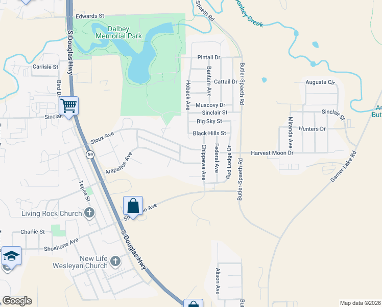map of restaurants, bars, coffee shops, grocery stores, and more near 1213 Arapahoe Avenue in Gillette