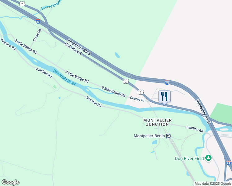 map of restaurants, bars, coffee shops, grocery stores, and more near 18-36 3 Mile Bridge Rd in Middlesex
