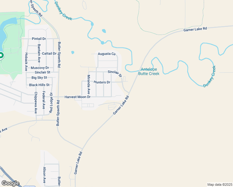 map of restaurants, bars, coffee shops, grocery stores, and more near 2050 Sinclair Street in Gillette