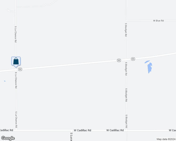 map of restaurants, bars, coffee shops, grocery stores, and more near 9521-9631 West Watergate Road in Lake City