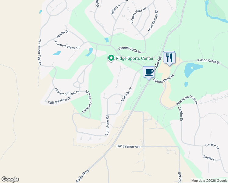 map of restaurants, bars, coffee shops, grocery stores, and more near 1787 Turnstone Road in Redmond