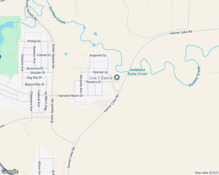 map of restaurants, bars, coffee shops, grocery stores, and more near 2050 Sinclair Street in Gillette
