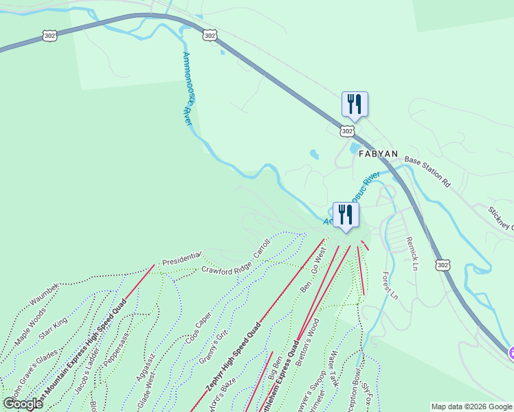 map of restaurants, bars, coffee shops, grocery stores, and more near 287 Crawford Ridge Road in Carroll