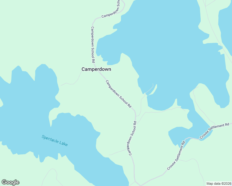 map of restaurants, bars, coffee shops, grocery stores, and more near Camperdown School Road in Lunenburg