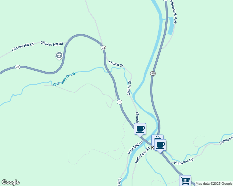 map of restaurants, bars, coffee shops, grocery stores, and more near 2926 Highway 73 in Essex