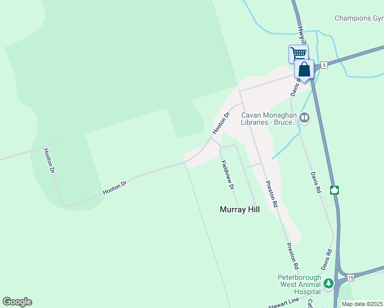 map of restaurants, bars, coffee shops, grocery stores, and more near 1708 Hooton Drive in Cavan