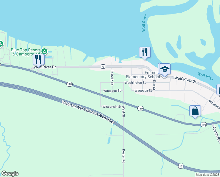 map of restaurants, bars, coffee shops, grocery stores, and more near 707 Castello Street in Fremont