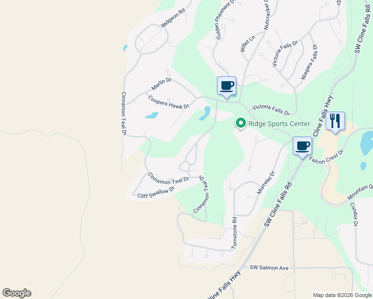 map of restaurants, bars, coffee shops, grocery stores, and more near 1483 Red Wing Loop in Redmond