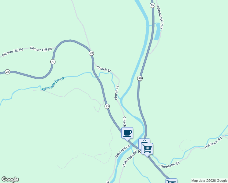 map of restaurants, bars, coffee shops, grocery stores, and more near 71 Church Street in Keene