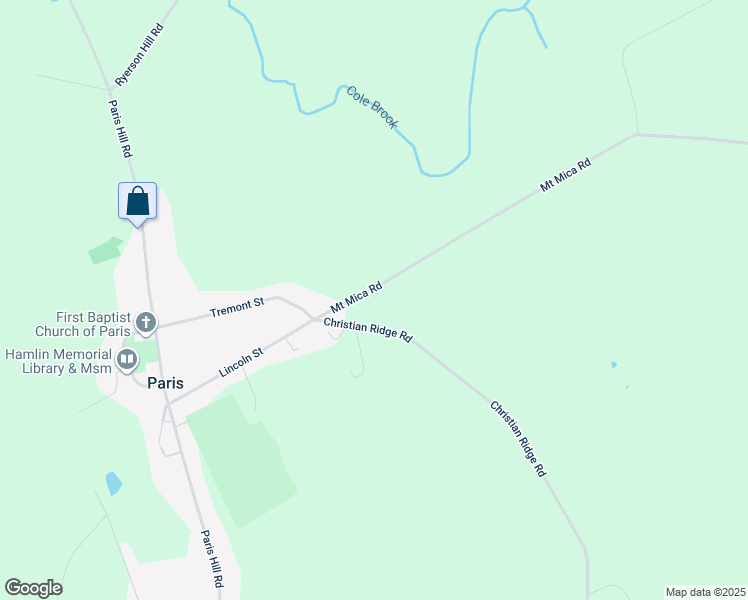 map of restaurants, bars, coffee shops, grocery stores, and more near 27 Mount Mica Road in Paris