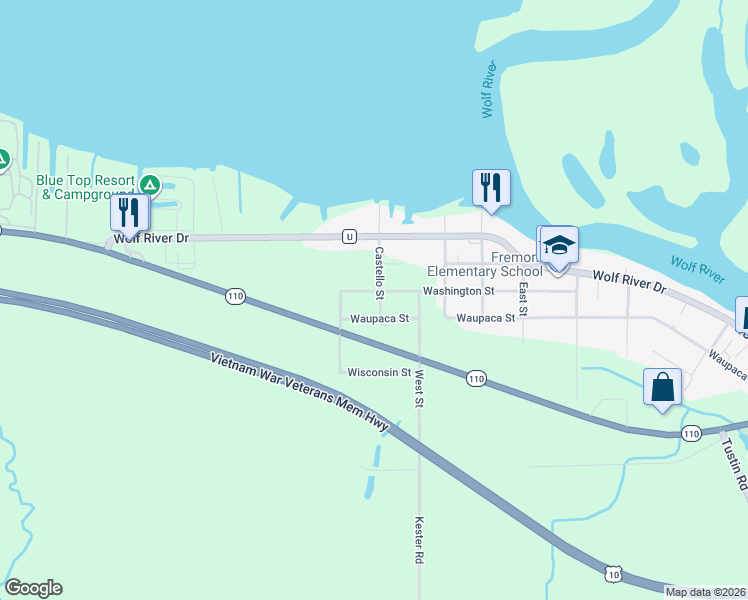 map of restaurants, bars, coffee shops, grocery stores, and more near 707 Castello Street in Fremont