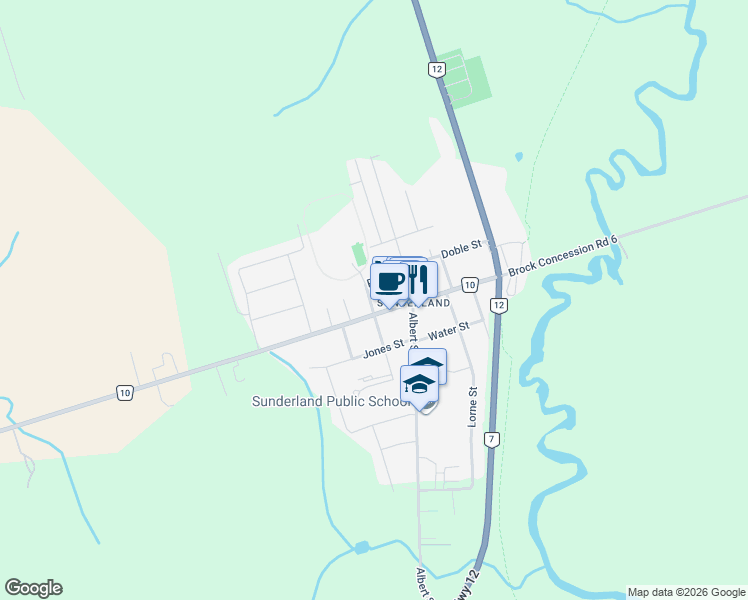 map of restaurants, bars, coffee shops, grocery stores, and more near 5 Church Street South in Sunderland