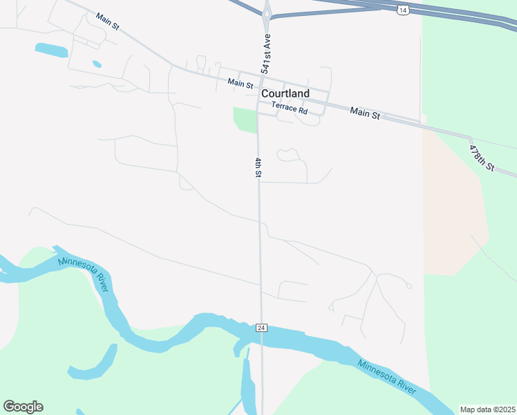 map of restaurants, bars, coffee shops, grocery stores, and more near 313 4th Street in Courtland