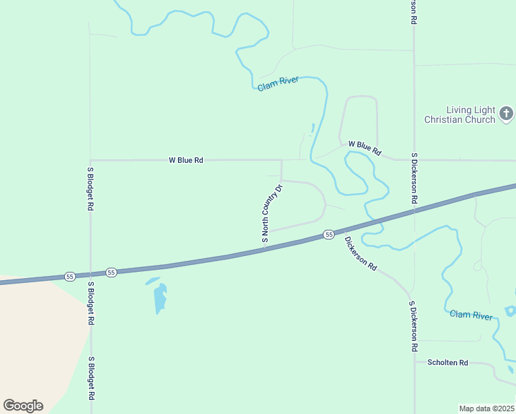 map of restaurants, bars, coffee shops, grocery stores, and more near 5086-5106 South North Country Drive in Lake City