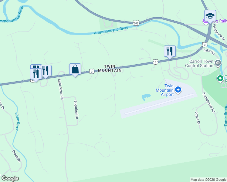 map of restaurants, bars, coffee shops, grocery stores, and more near Ruth Road in Carroll