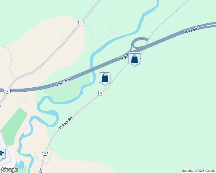 map of restaurants, bars, coffee shops, grocery stores, and more near 765 Palace Road in Napanee