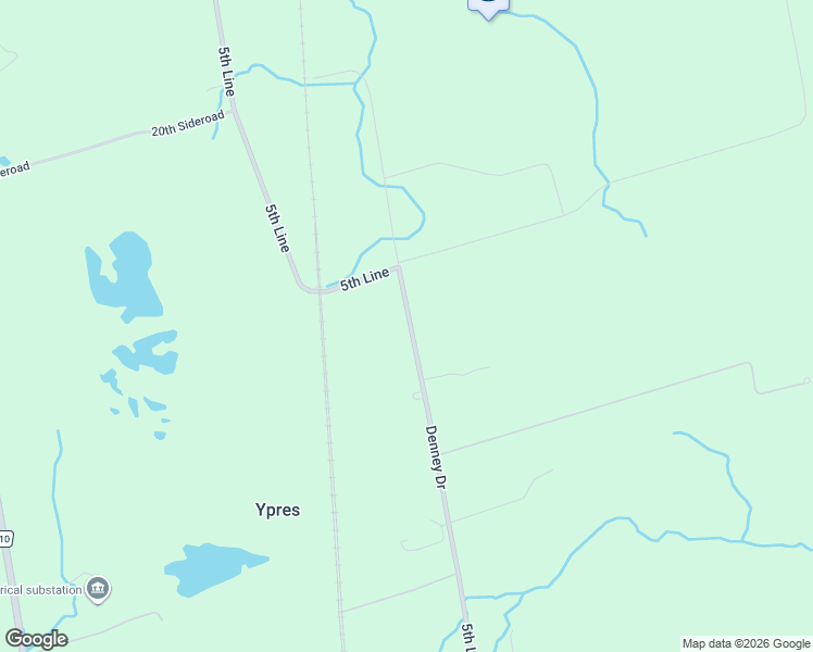 map of restaurants, bars, coffee shops, grocery stores, and more near 223 Denney Drive in Simcoe County