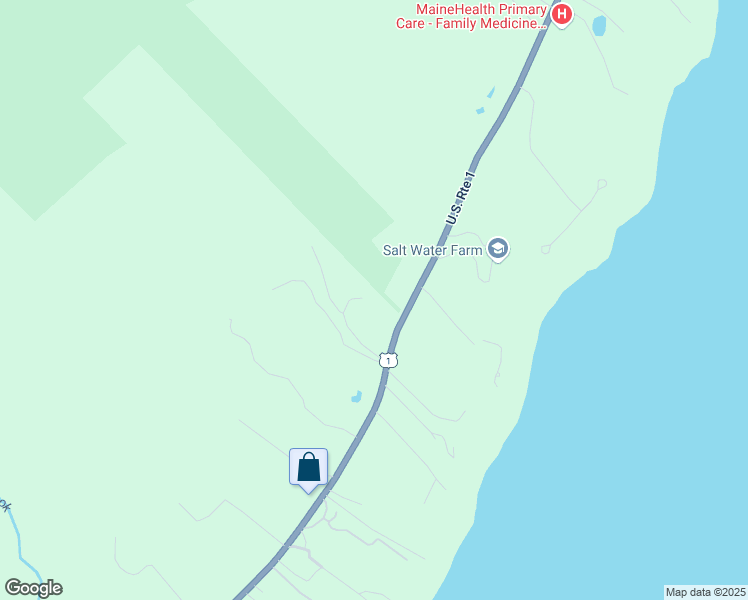 map of restaurants, bars, coffee shops, grocery stores, and more near 2254 Atlantic Highway in Lincolnville