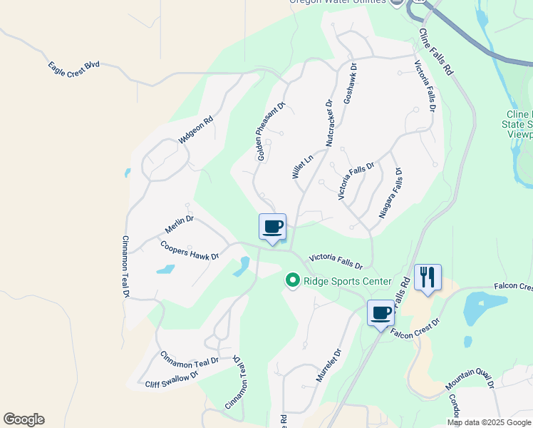 map of restaurants, bars, coffee shops, grocery stores, and more near 1053 Golden Pheasant Drive in Redmond