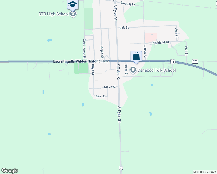 map of restaurants, bars, coffee shops, grocery stores, and more near 201 Maye Street in Tyler