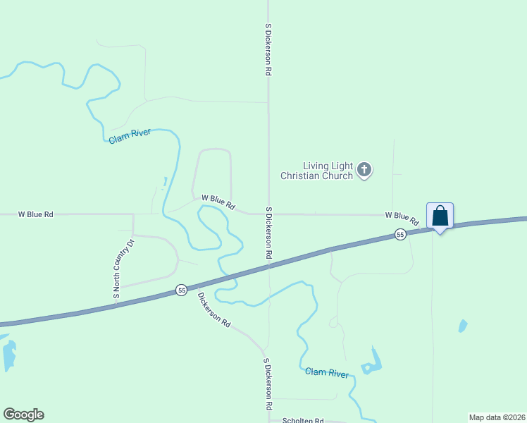 map of restaurants, bars, coffee shops, grocery stores, and more near 5000-5098 South Dickerson Road in Lake City