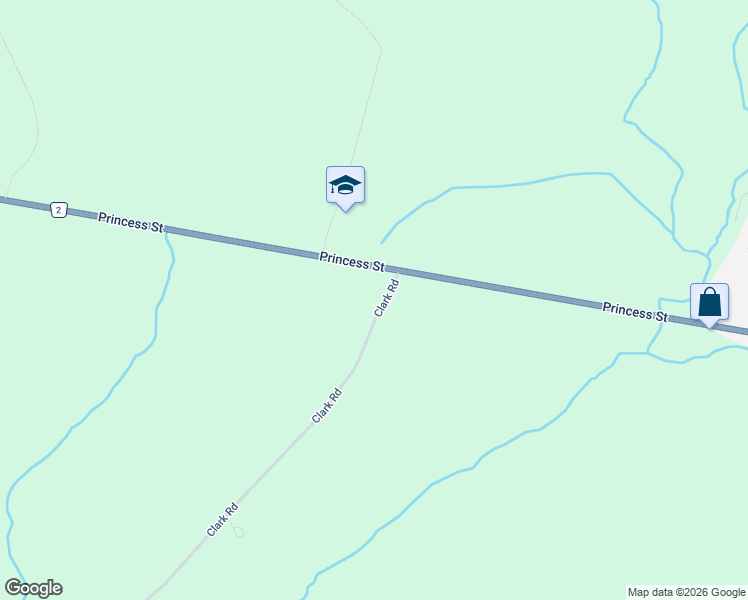 map of restaurants, bars, coffee shops, grocery stores, and more near 3825 Clark Road in Kingston
