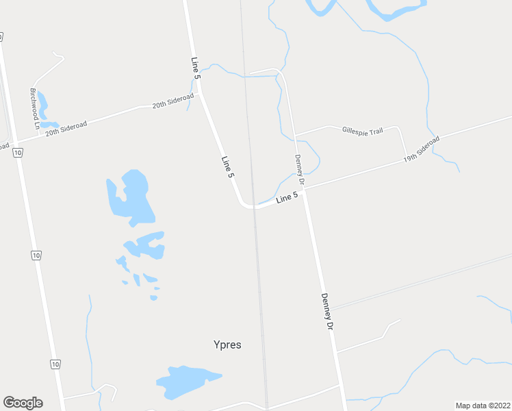 map of restaurants, bars, coffee shops, grocery stores, and more near 7460 Line 5 in Simcoe County