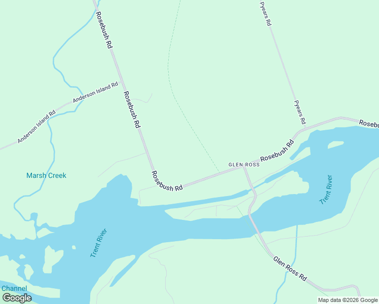 map of restaurants, bars, coffee shops, grocery stores, and more near 910 Rosebush Road in Quinte West