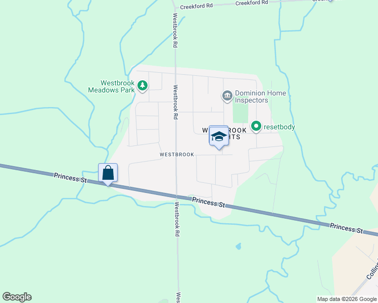 map of restaurants, bars, coffee shops, grocery stores, and more near 1440 Sproule Street in Kingston