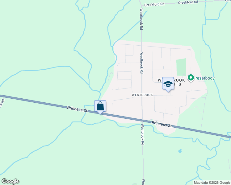 map of restaurants, bars, coffee shops, grocery stores, and more near 722 Kananaskis Drive in Kingston