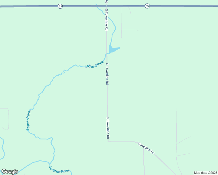 map of restaurants, bars, coffee shops, grocery stores, and more near 130-594 South Towerline Road in Whittemore