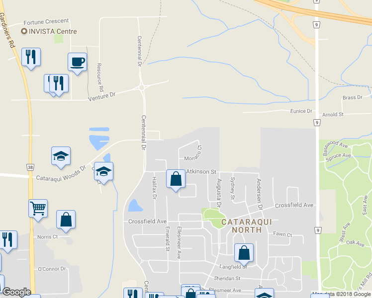 map of restaurants, bars, coffee shops, grocery stores, and more near 2658 Delmar Street in Kingston