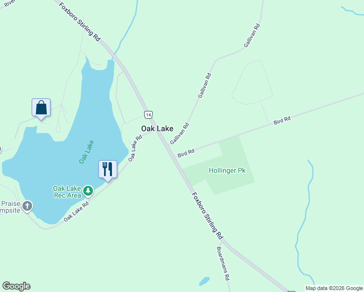 map of restaurants, bars, coffee shops, grocery stores, and more near 37 Gallivan Road in Quinte West