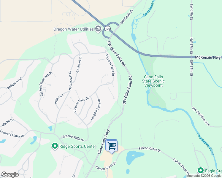 map of restaurants, bars, coffee shops, grocery stores, and more near 785 Ribbon Falls Road in Redmond