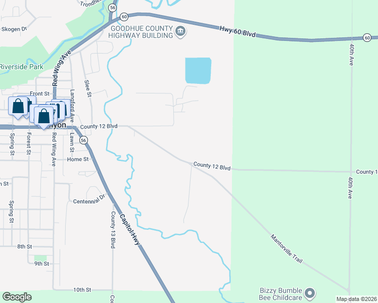 map of restaurants, bars, coffee shops, grocery stores, and more near 205 Gates Avenue in Kenyon