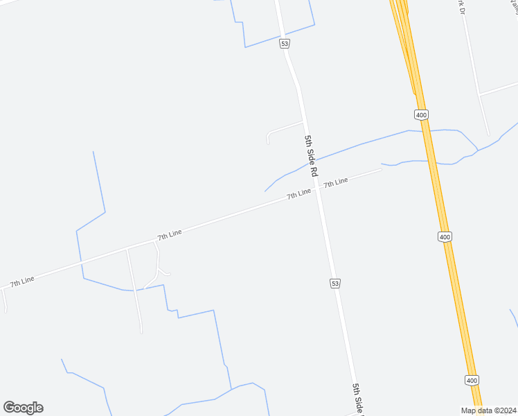 map of restaurants, bars, coffee shops, grocery stores, and more near 3869 7 Line in Innisfil