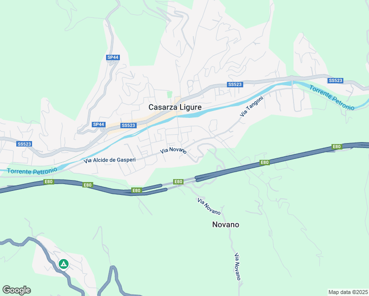 map of restaurants, bars, coffee shops, grocery stores, and more near 2 Via San Lazzaro in Casarza Ligure