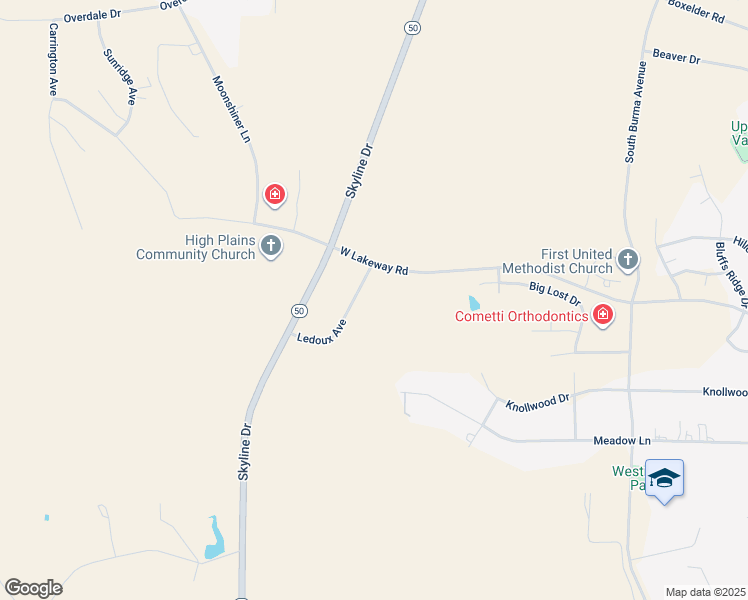 map of restaurants, bars, coffee shops, grocery stores, and more near 2625 Ledoux Avenue in Gillette
