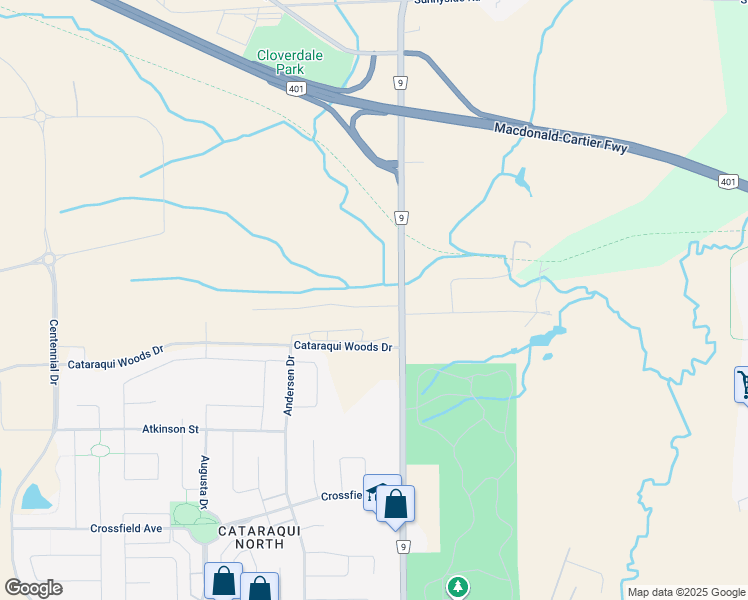 map of restaurants, bars, coffee shops, grocery stores, and more near 253 Eunice Drive in Kingston