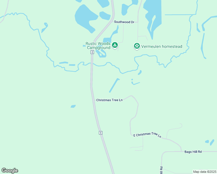 map of restaurants, bars, coffee shops, grocery stores, and more near N842 County Highway E in Waupaca
