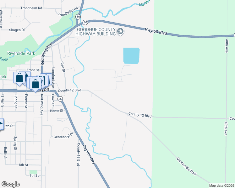 map of restaurants, bars, coffee shops, grocery stores, and more near 205 Gates Avenue in Kenyon